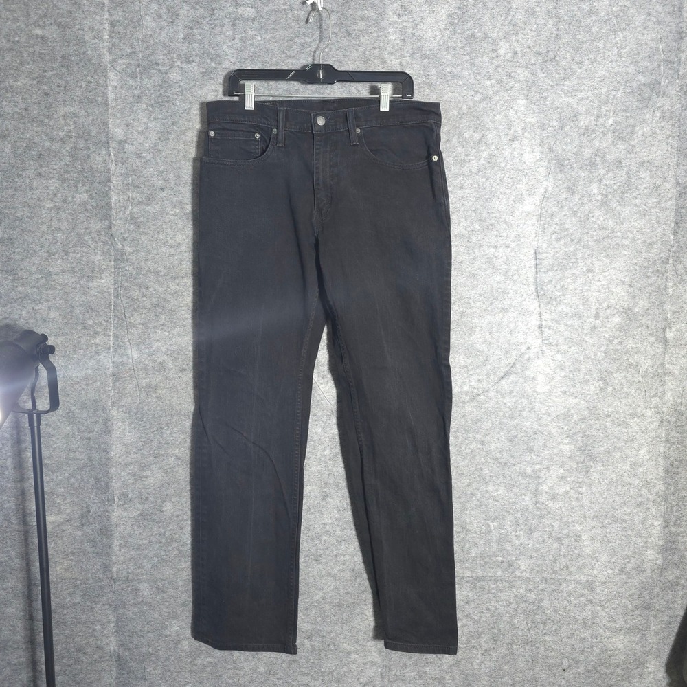Levi's 559 Relaxed Straight Jeans Mens 34x34 Black Denim Stretch Mid Rise Pants